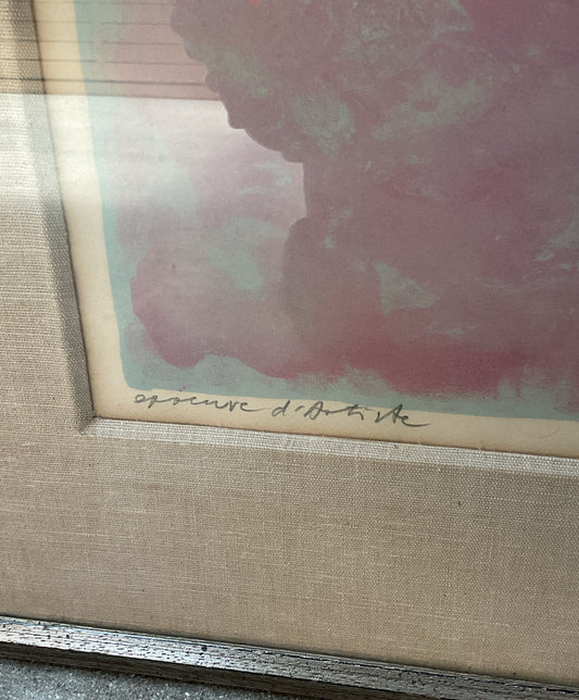 "The Artist" SIGNED Walter Spitzer Framed Painting