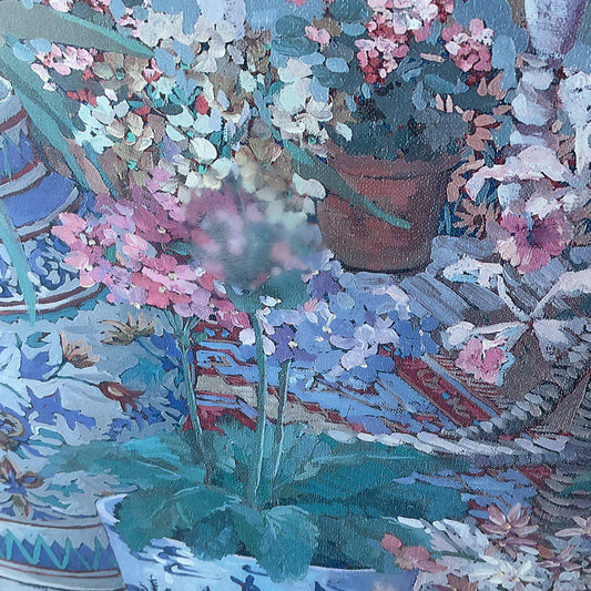 John Powell Still Life On the Veranda Print