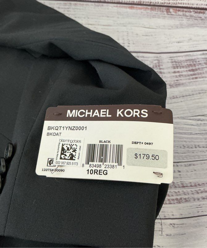 Boy's Michael Kors Black Wool Blend Dress Jacket Size 10 REG/10 YRS Retail $179