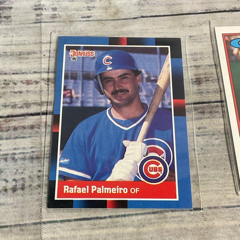 Lot Of 2 1988 Rafael Palmeiro Ungraded Baseball Cards Donruss 324 Topps 186