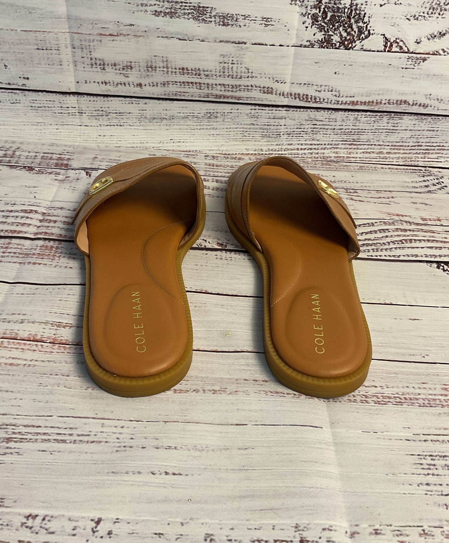 Women's Cole Haan Brown Slip-On Flat Sandal Women 7.5