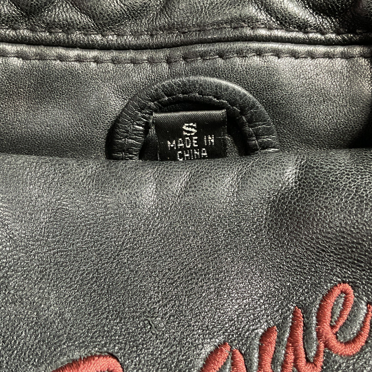 VTG. ROQUE Men's Black Distressed Leather Jacket- SZ S