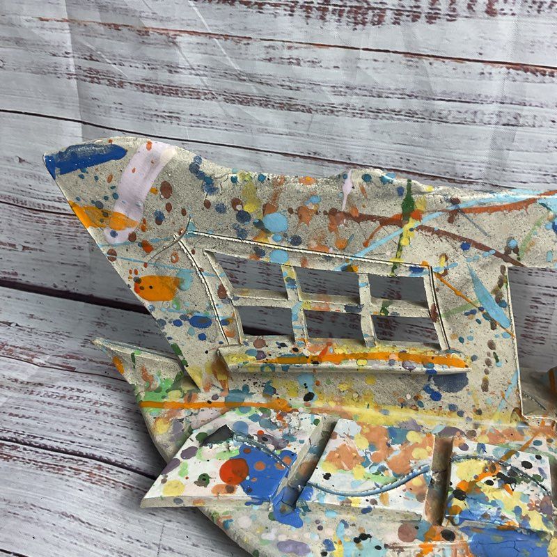 VTG. John Aaron NY Style #7 Al Pollock Ceramic Satirical Dog Sculpture *DAMAGED*