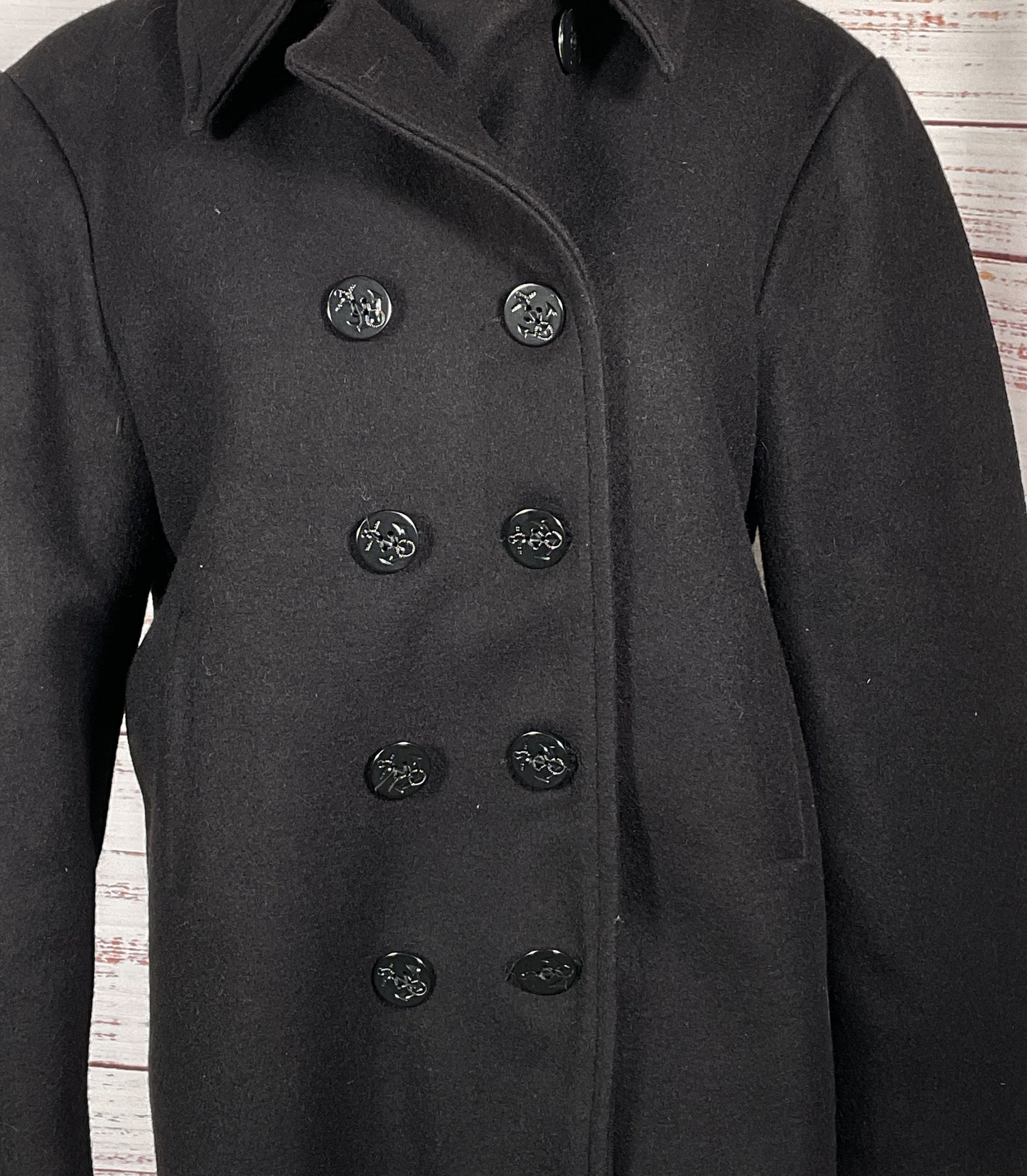 US Navy Classic 32 oz. Melton Wool Peacoat Navy Blue 46