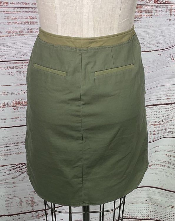 Rag & Bone Zip Front Maverick Skirt Green 2