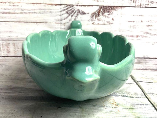 Abingdon Vintage 16" Long Decorative Bowl Celadon