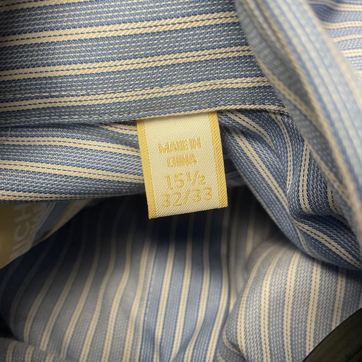 Michael Kors Blue Hawaiian White Button Up Long Sleeve Shirt Size 15.5 32/33 New