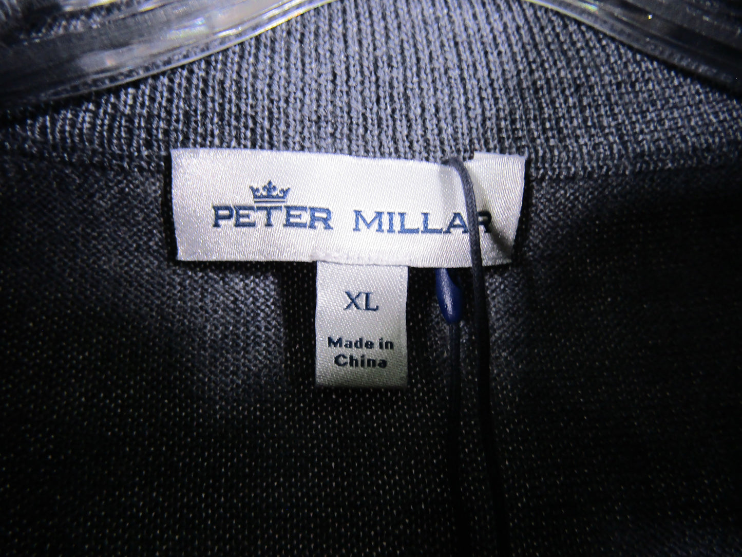 Peter Millar Autumn Crest Men's Gray Wool Blend Quarter Zip Vest Sweater Size XL