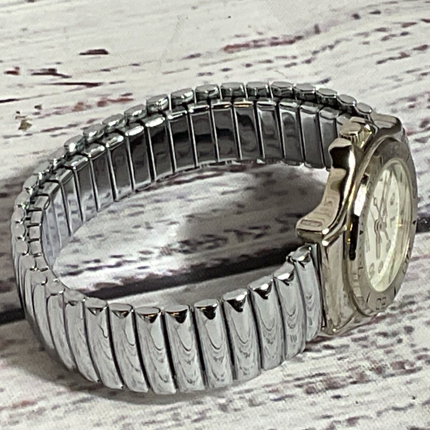 AMITRON 25/6053 Pro All Sport Women's Silver Tone Watch- NEEDS BATTERY