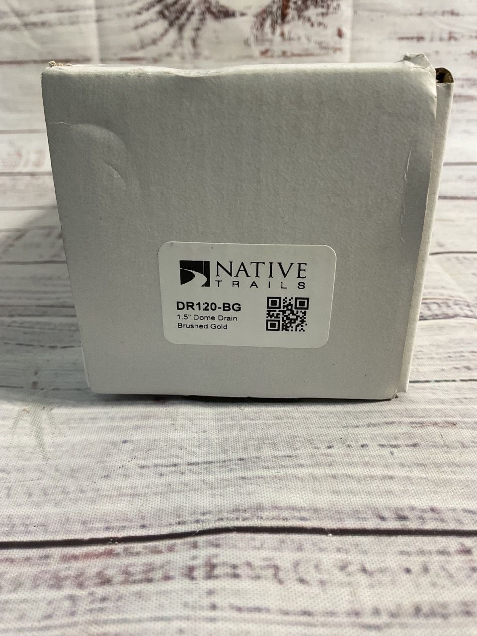 New DR120 1.5" Dome Drain In Brushed Gold Native Trails #2
