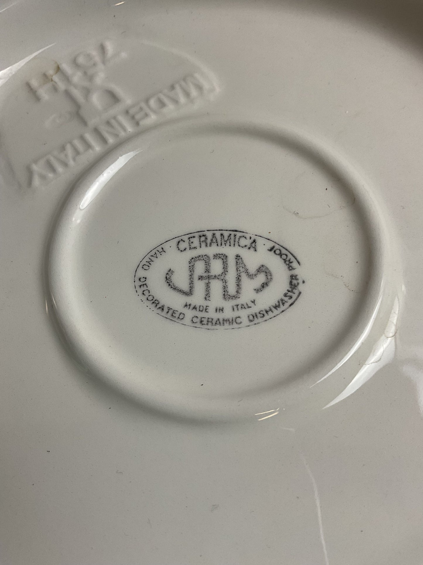 Varm Ceramica 13.5" Vegetable Painted Serving Bowl