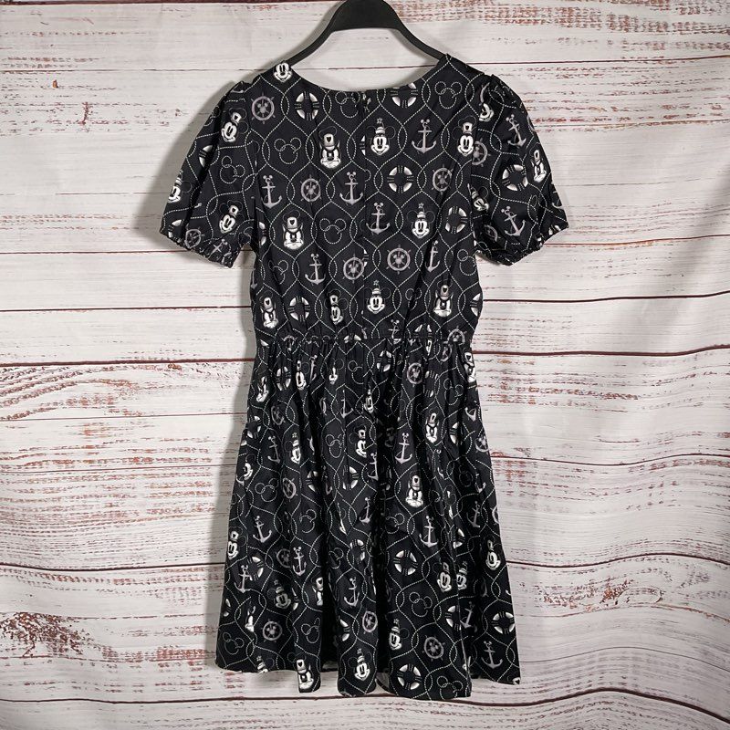 Disney Loungefly Stitch Shoppe Steamboat Willie Karla Dress Black Mickey Size M
