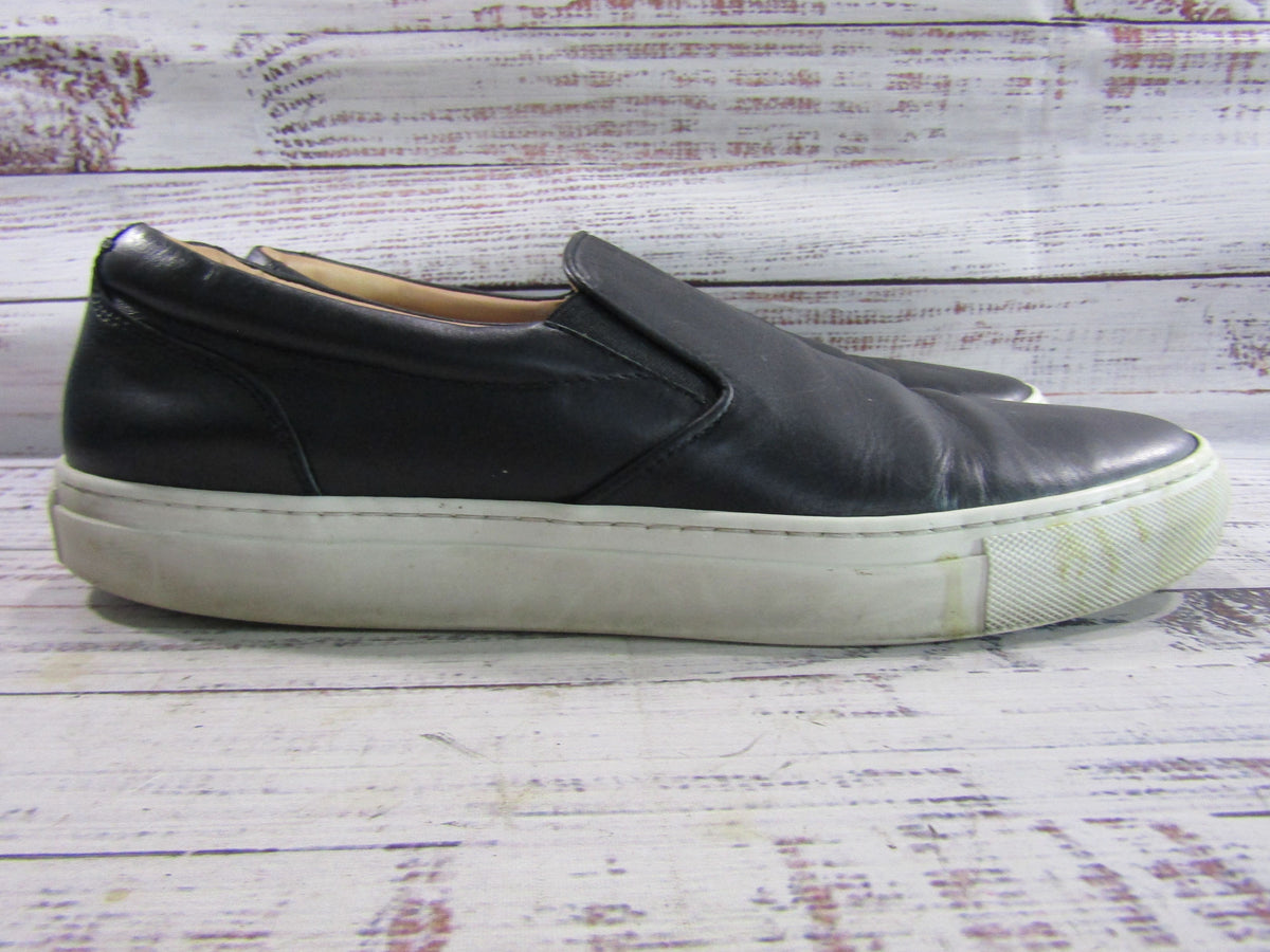 Greats Men's Black Leather Slip-On Shoes Size 11 Made in Italy