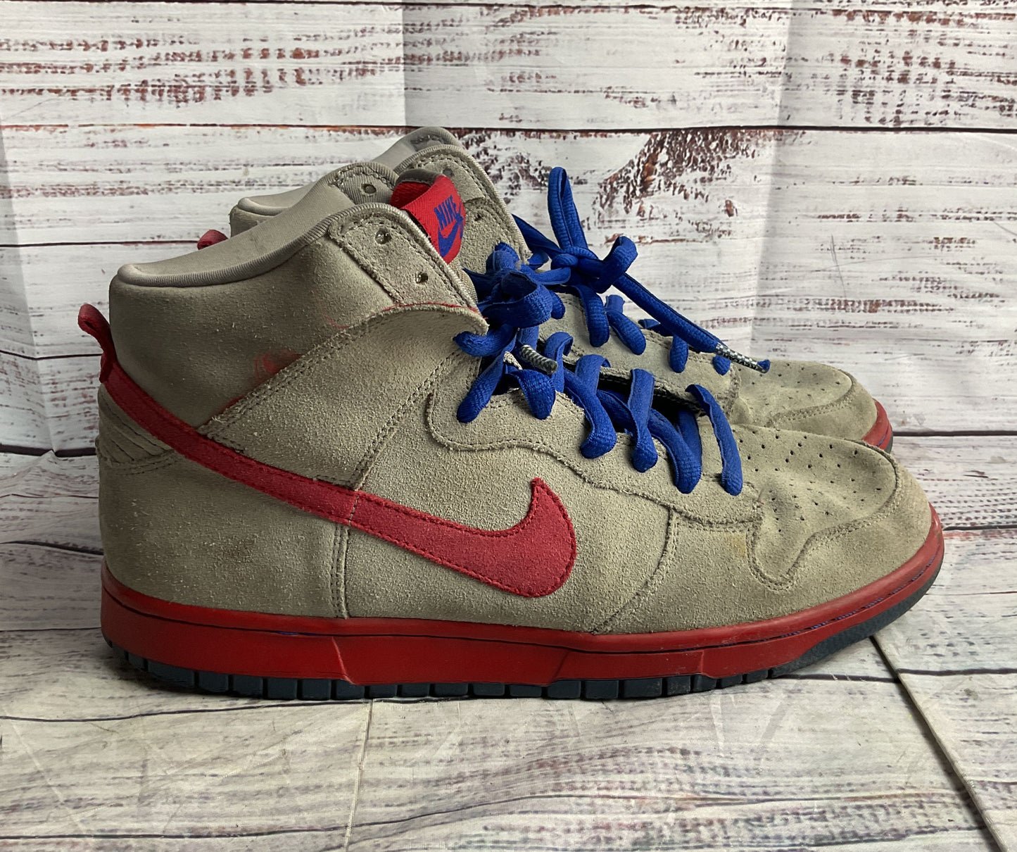 Nike Dunk High Pro Sb Sneakers Medium Grey Varsity Red 10.5