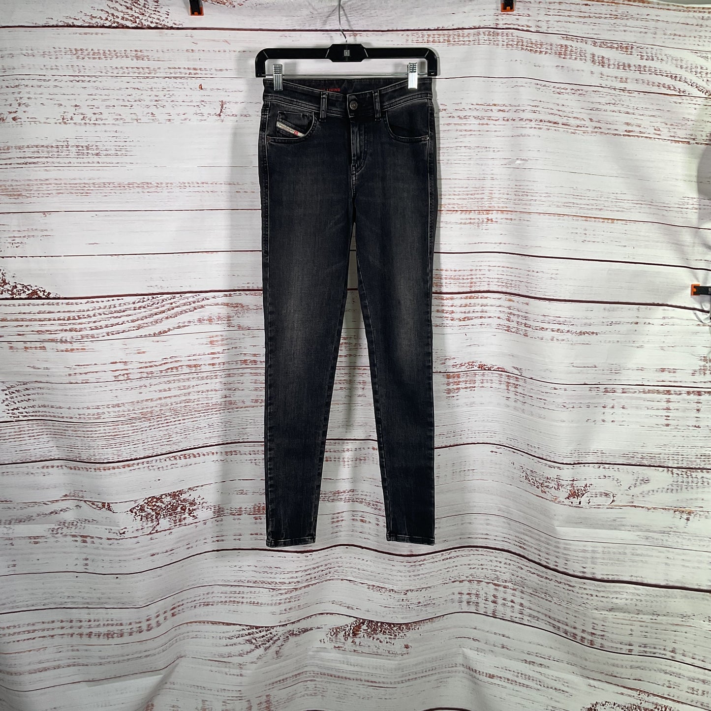Diesel Skinny Dark Grey Black Jeans Pants - Size 25