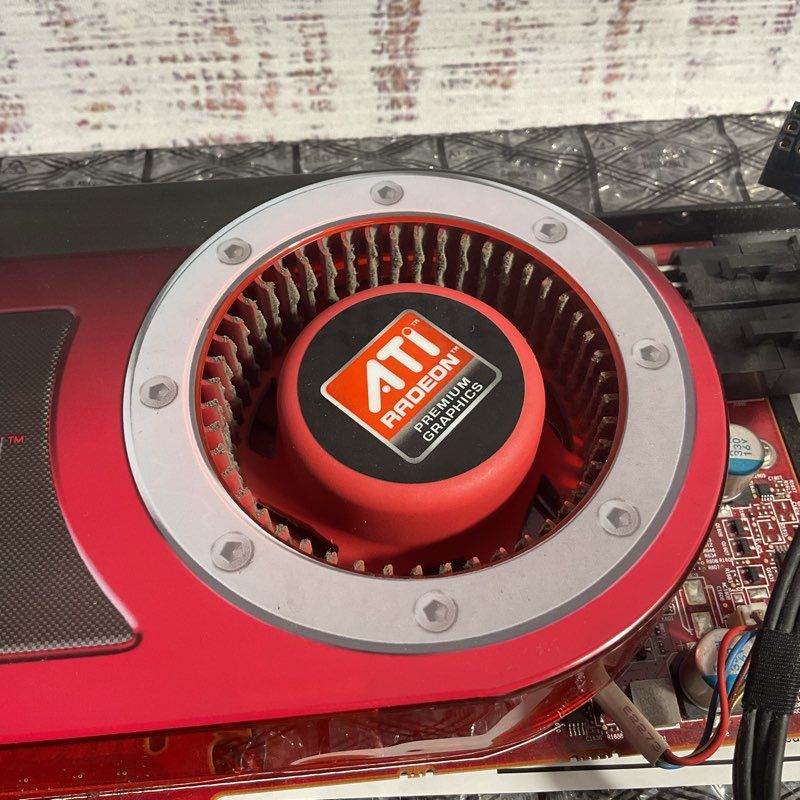 ATI Radeon HD 4870 Red 512mb AMD Graphics Card *UNTESTED*