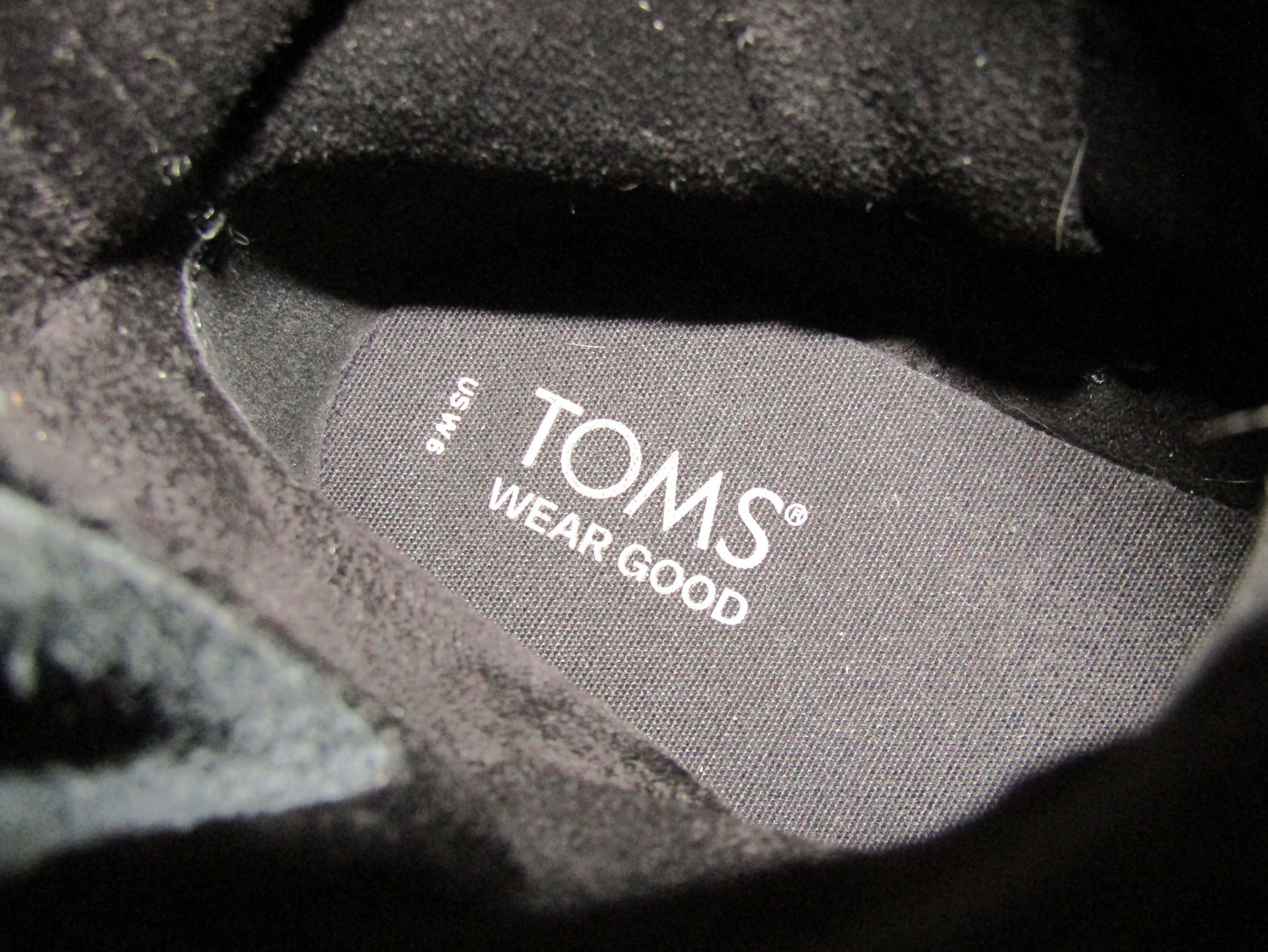 Toms Ionie Women's Black Suede Moto Boots Size 6