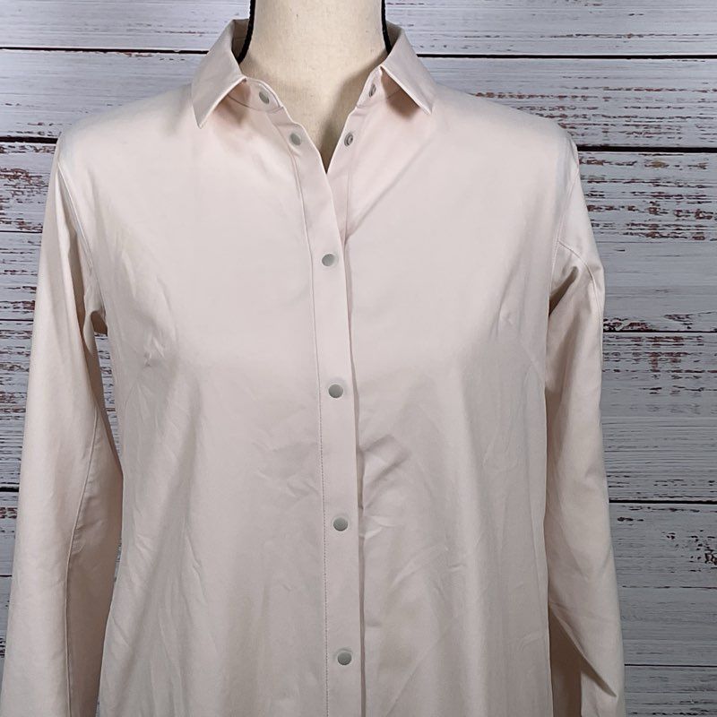 ARC'TERYX Women's Ivory Long Sleeve Shirt Dress with Pockets- SZ XS