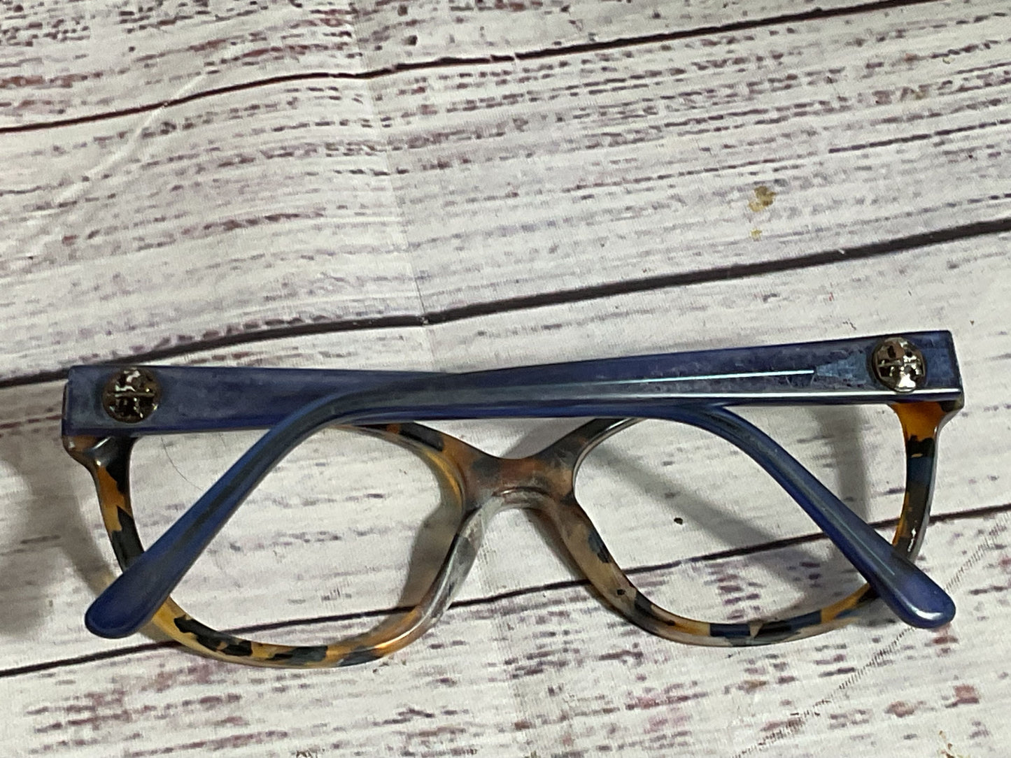 TORY BURCH TF2079 Unisex Brown Tortoise Blue Eyeglasses 51[ ]16 135 FRAMES ONLY