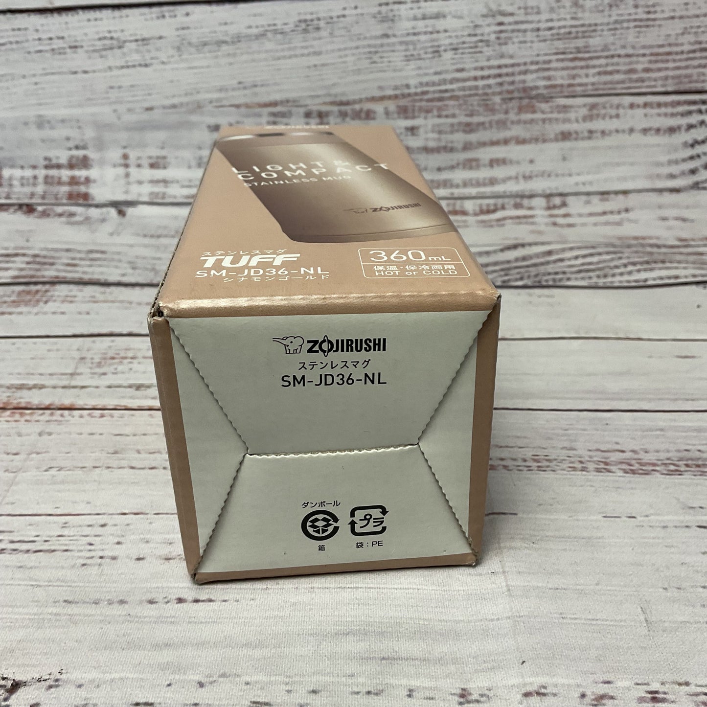 Zojirushi Tuff Stainless Mug Sm Jd36 Nl Vacuum Insulated Bottle 360ml New 2/2