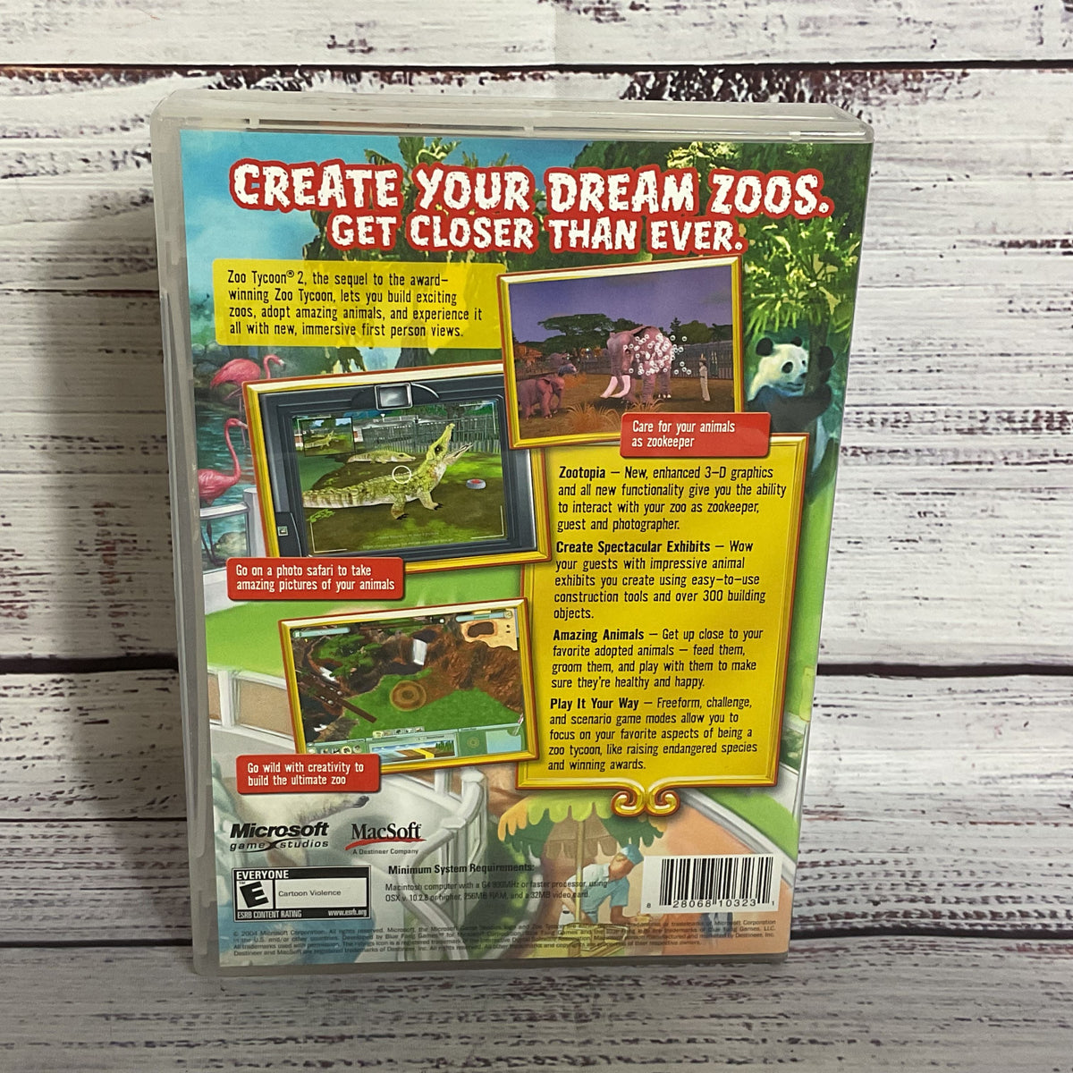 MICROSOFT Game Studios ZOO TYCOON 2 MAC Universal Game