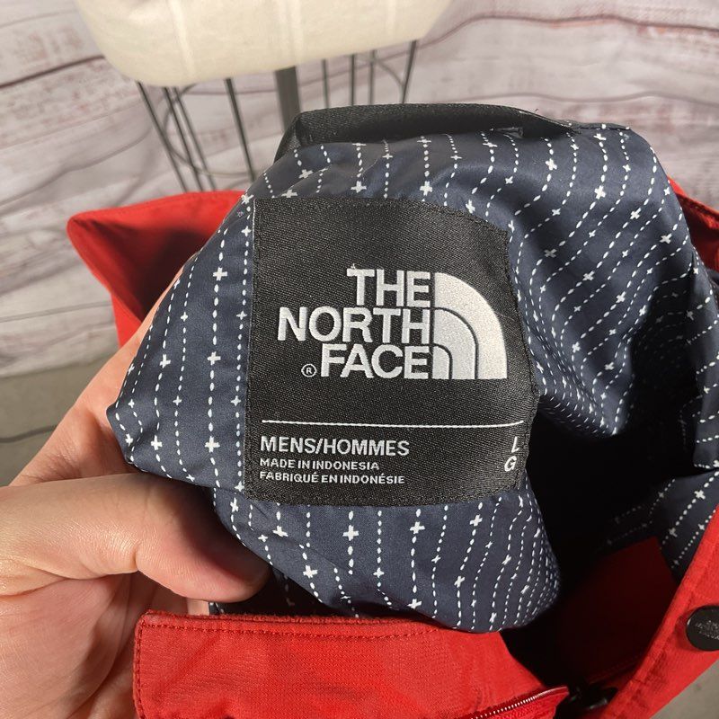 The North Face Jenison Red Fixed Hood Waterproof Windbreaker Jacket - Size Large