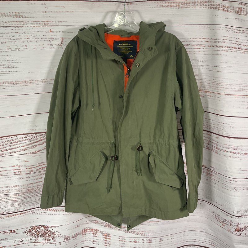 Alpha Industries M-59 Fishtail Mod Parka Green Jacket - Size S
