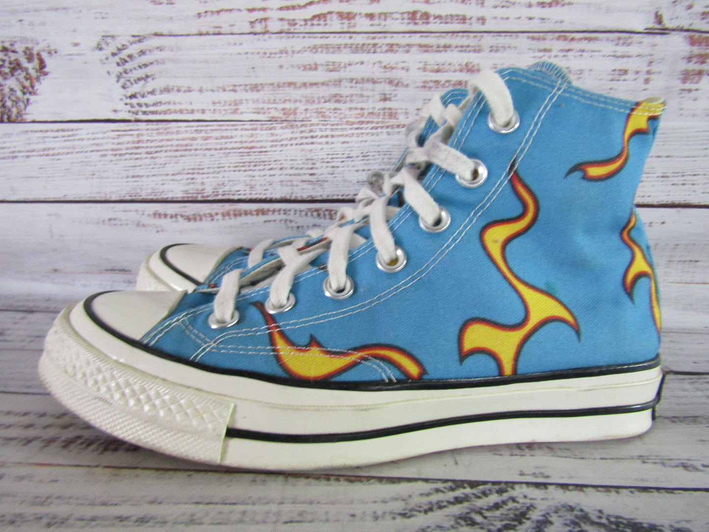 Converse x Golf le Fleur Chuck 70 Flame Women's Blue High Top Sneakers 167279C