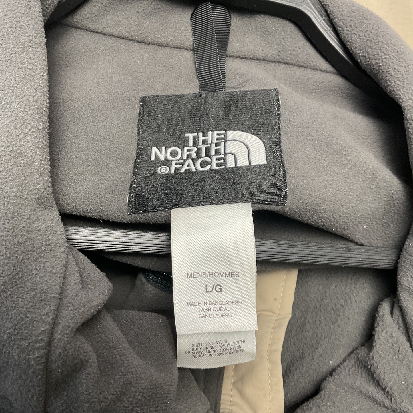 The North Face Tan Full Zip Coat Jacket - Men's Size L
