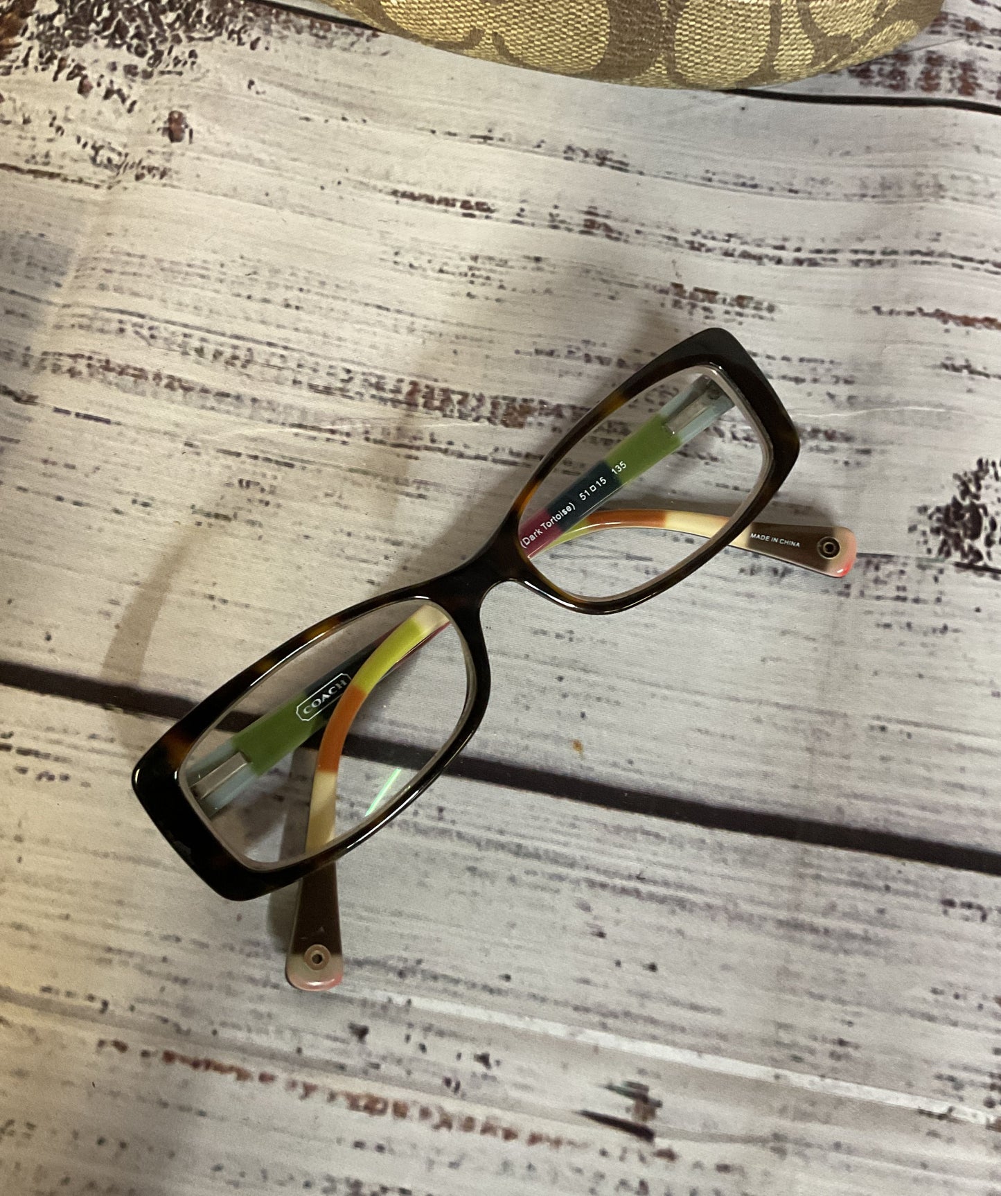 COACH HC6011 (Gabriella) Tortoise Eyeglasses Frames - Size 135