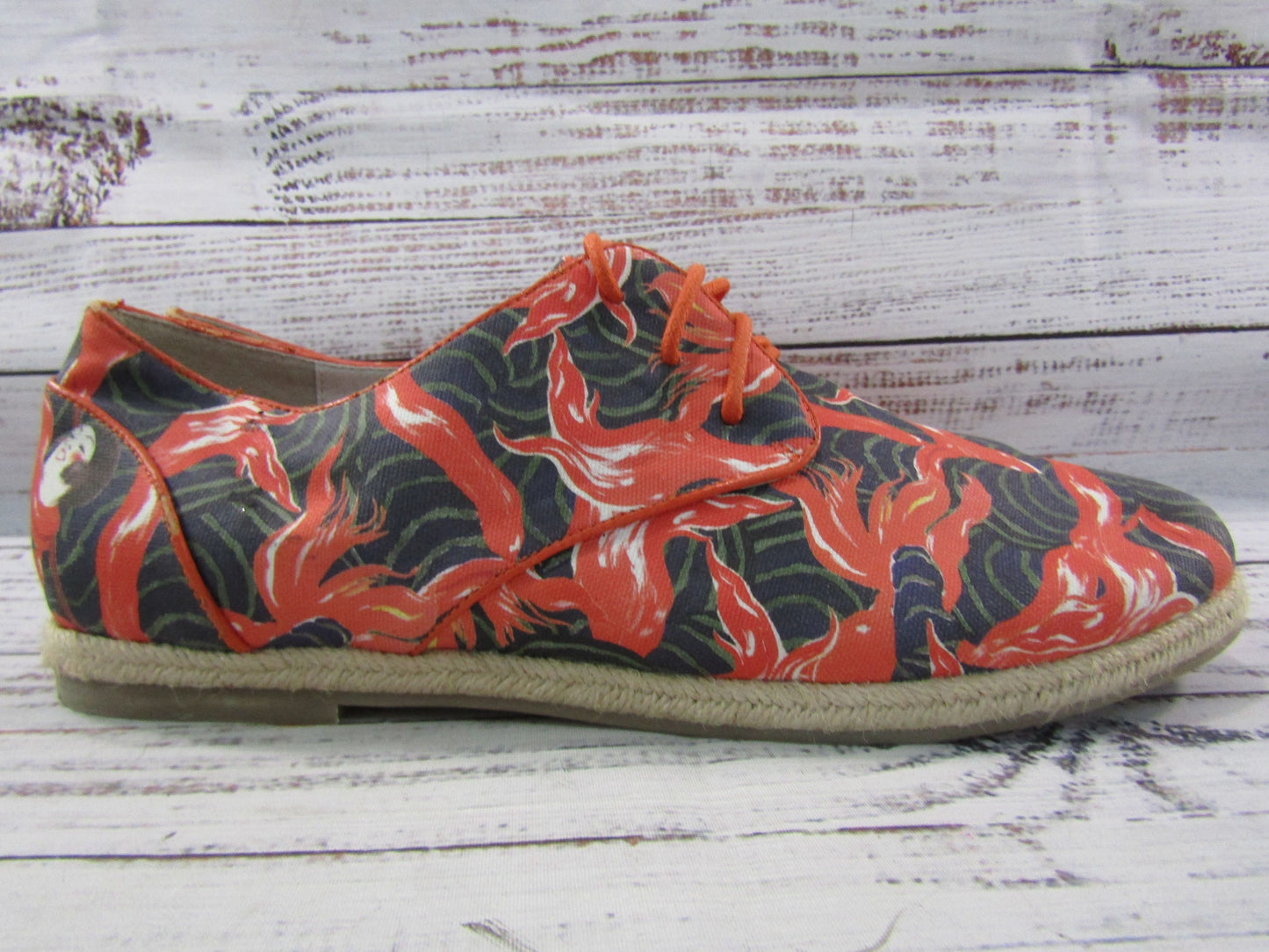 Icon Kylie Women's Multi-Color Floral Canvas Espadrille Sneakers Size 11