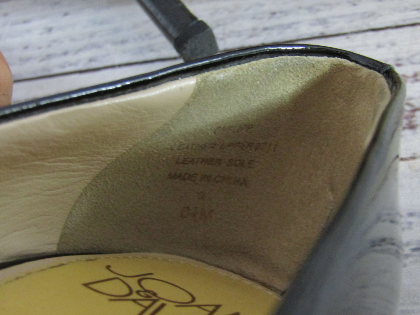 Joan & David Flipp Women's Black Patent Leather Pumps Size 6.5