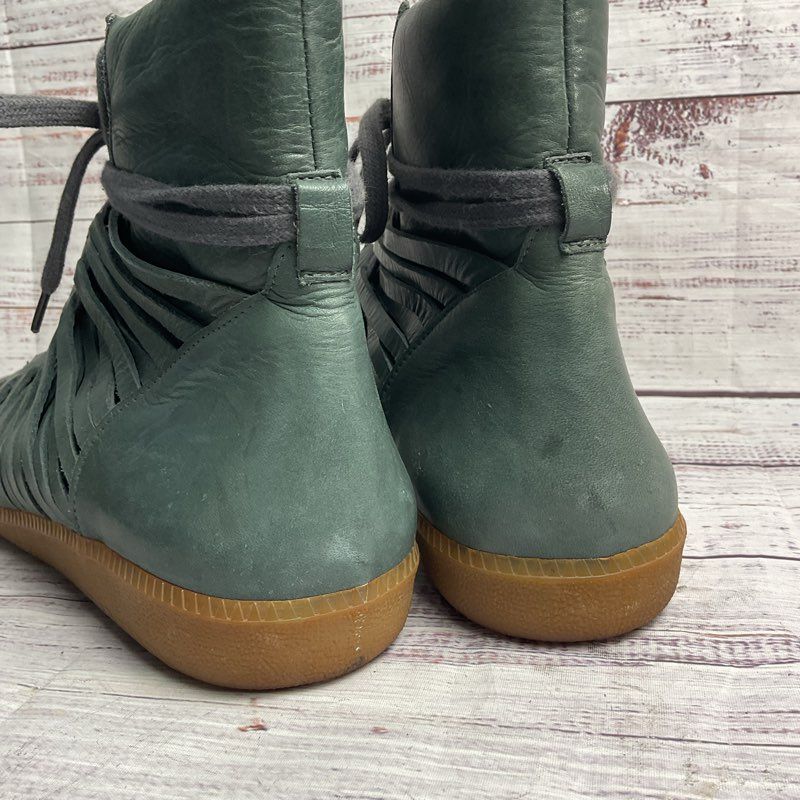 Damir Doma Ferpen Green Leather Lace Up Gladiator Sneaker Men's Size 11 US