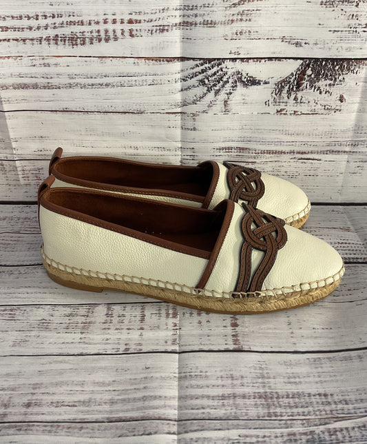 Brighton Leather Evita Espadrilles White 7