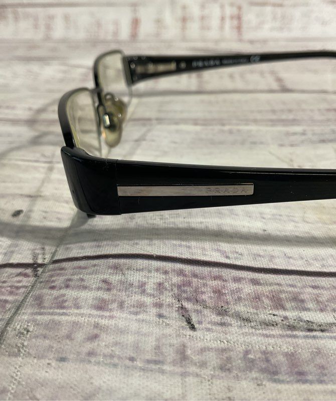 Prada VPR 72H 1BO-101 Black Eyeglasses Frame Only With Case