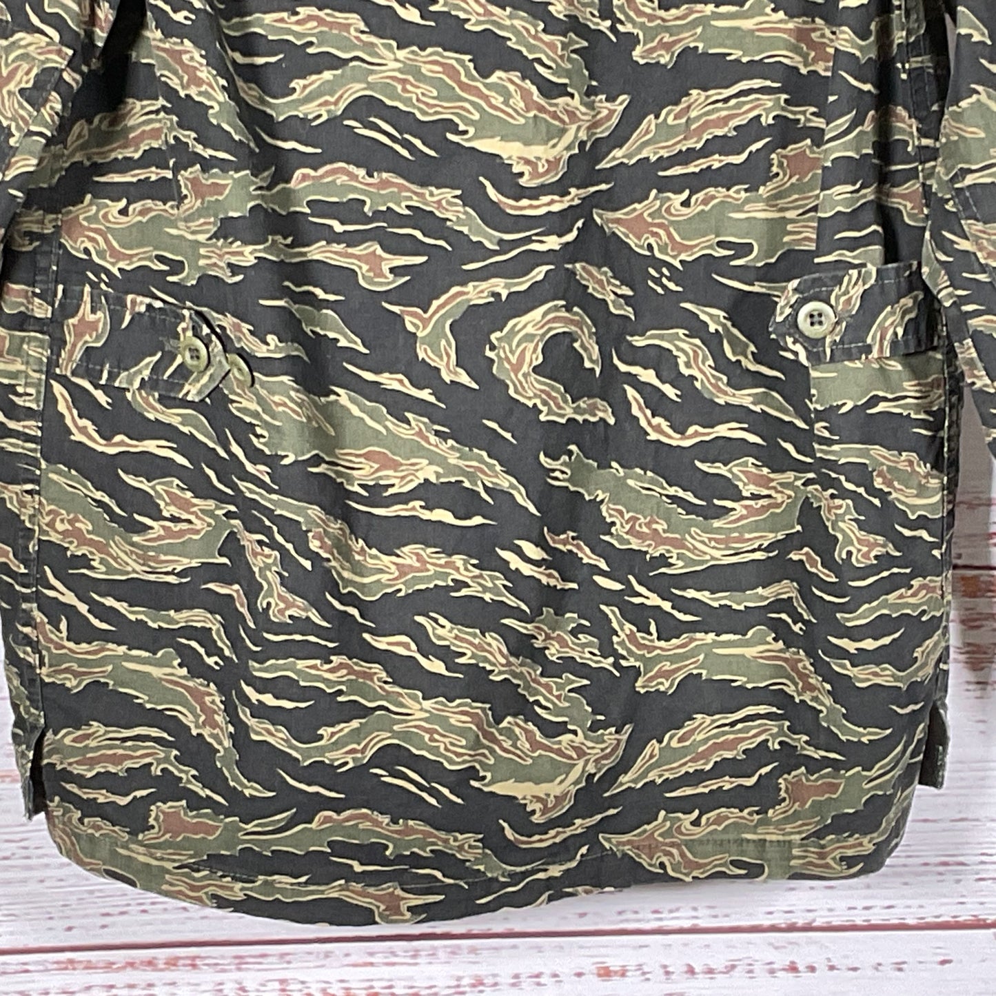 THE KOOPLES Show Mens Camo Star/Peace Print 4-Pocket Jacket- SEE MEASUREMENTS