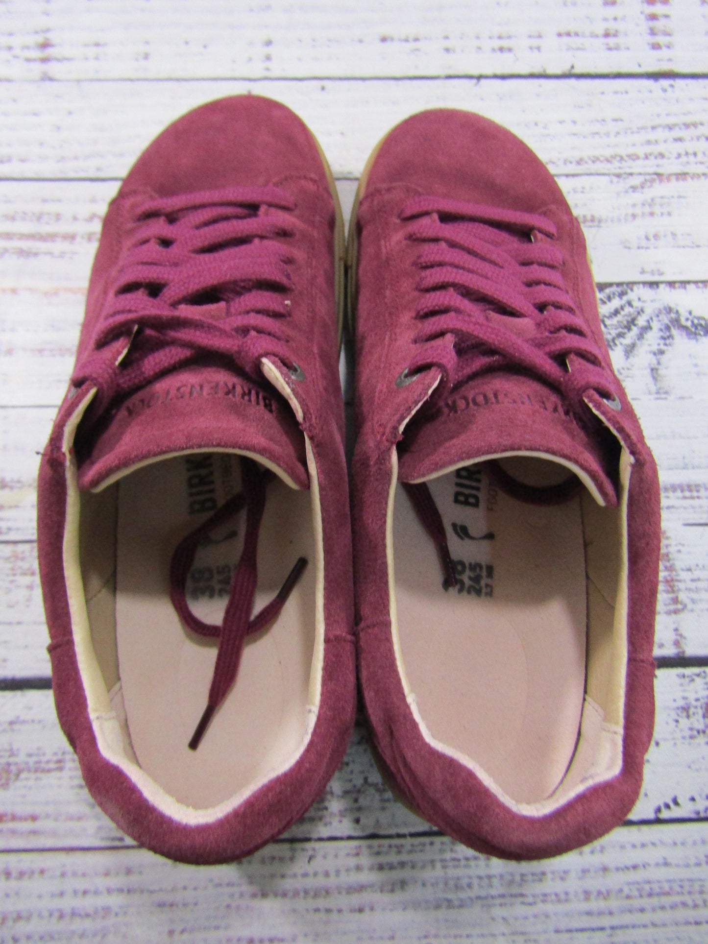 Birkenstock Bend Low Women's Zinfandel Suede Sneakers Size 7