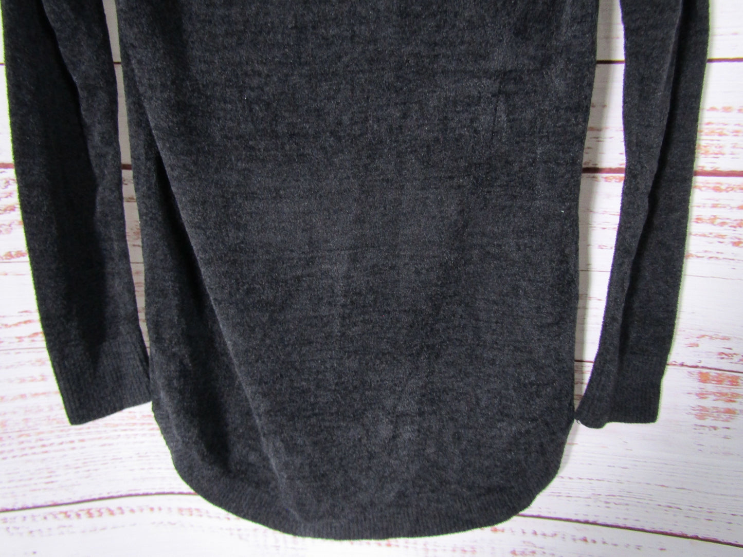 Barefoot Dreams CozyChic Women's Black Cowl Neck Tunic Sweater Size XS