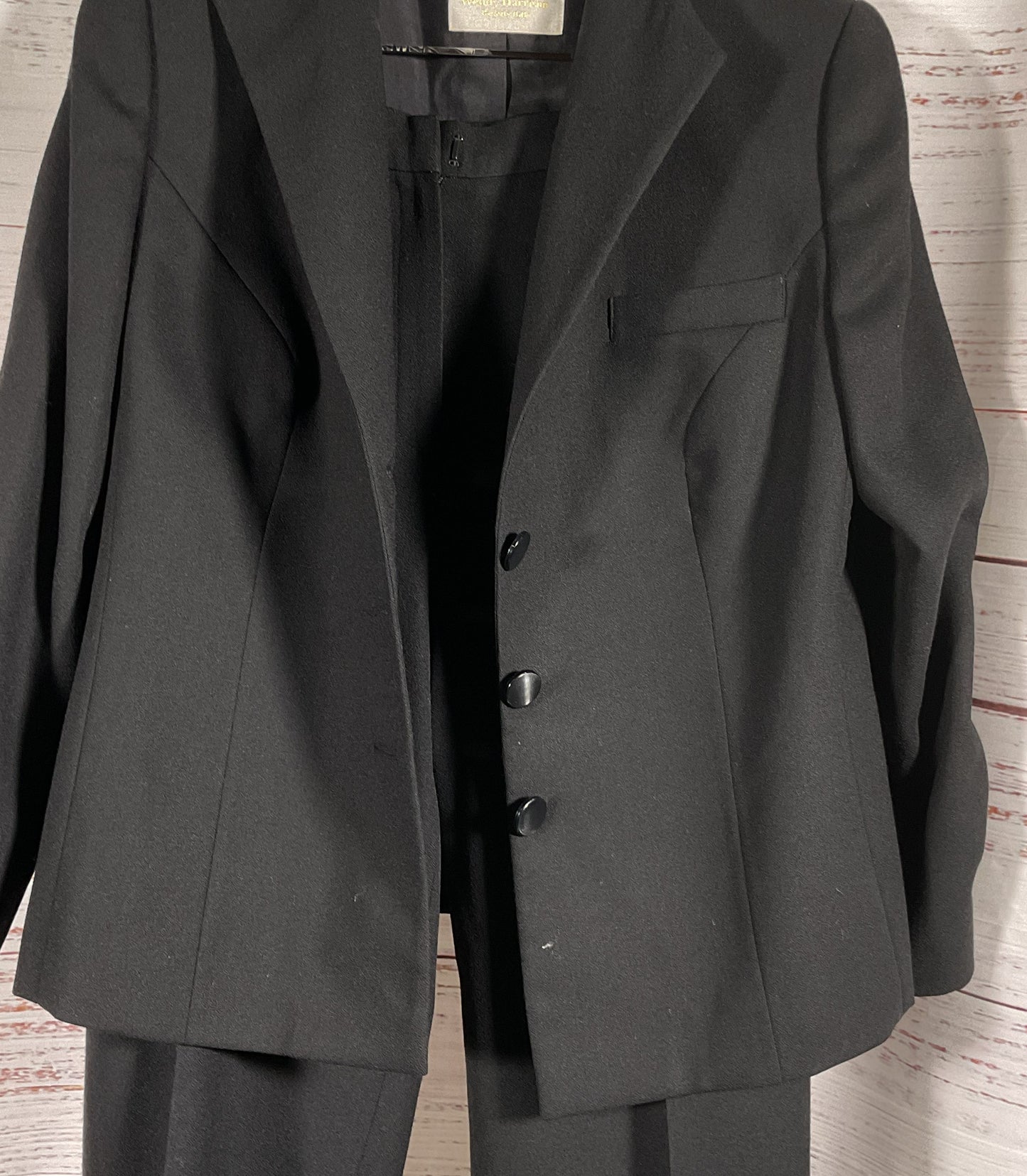 Wendy Harrison Beverly Hills Vintage Women's Pant Suit Black
