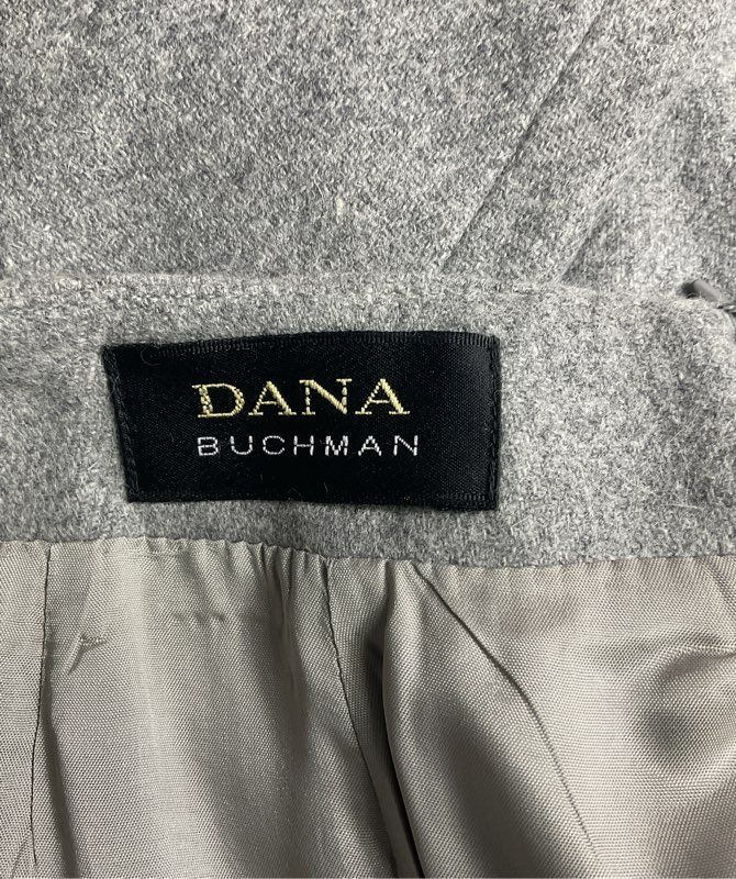 Dana Buchman Wool Blend Pencil Skirt Gray 8