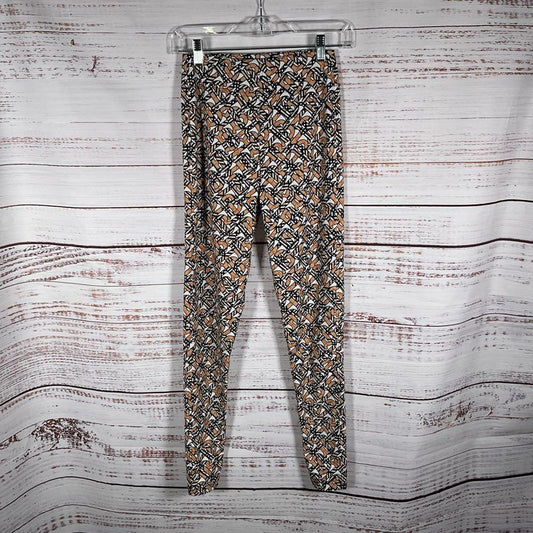 Burberry Madden Monogram Print Leggings Women's Pants - Size S/P