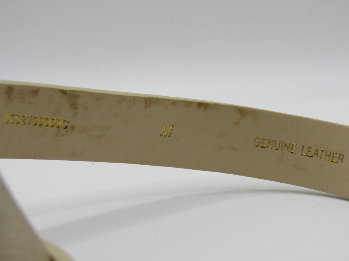 Kate Spade Women's Gold Leather Slim Belt Size M