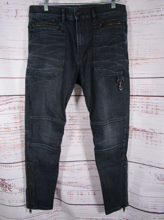 Diesel D-Phormer Men's Navy Blue Slim Fit Jeans Size 33 x 32