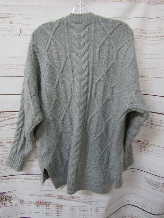 UGG Raelee Women's Gray Cable Knit Wool Blend Sweater Size M