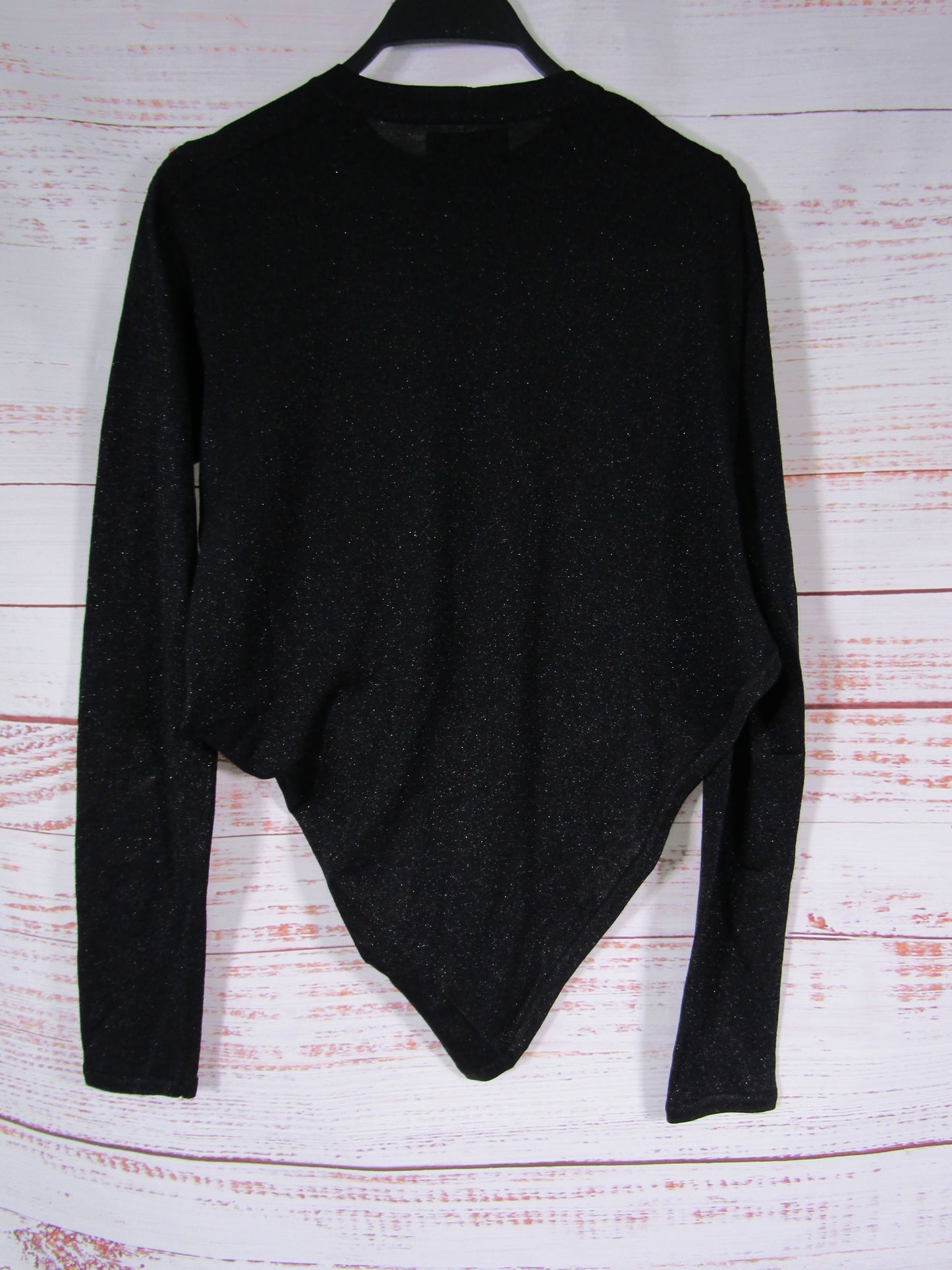 RtA Women's Black Long Sleeve Asymmetrical Blouse Size XS