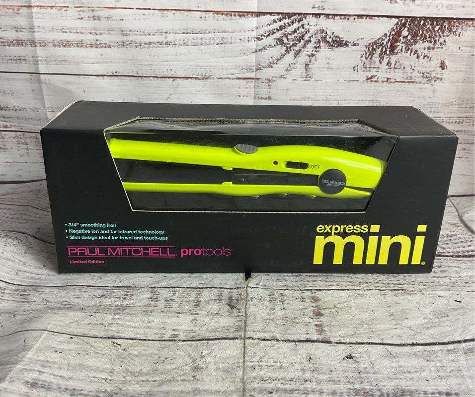 Paul Mitchell Pro Tools Express Mini Smoothing Iron Neon Yellow