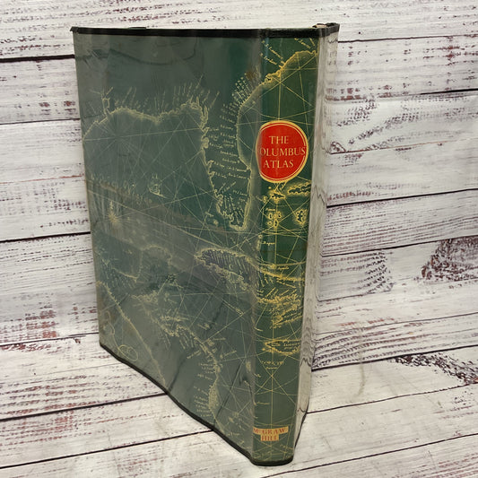 Columbus Atlas Of The World Bartholomew Map 1953 Hard Cover Book