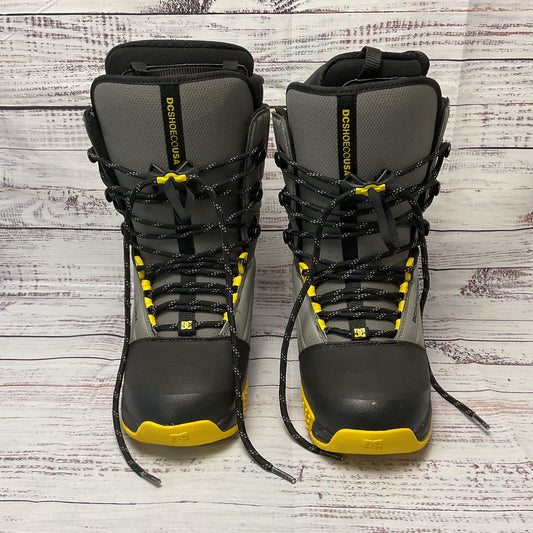 DC Scendent 2017 Gray Yellow Snowboard Binding Boots Size 9