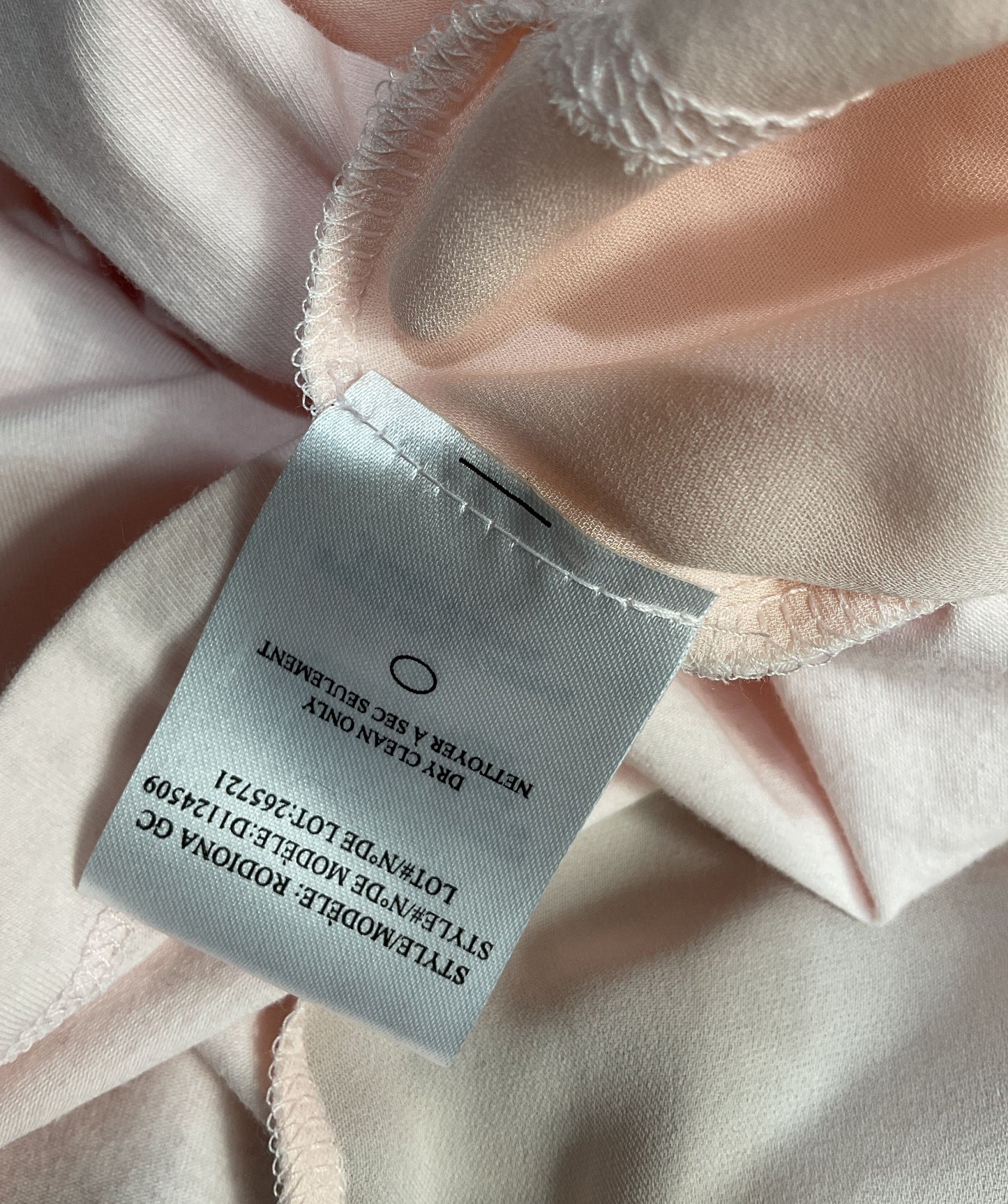 Theory Crepe Back T Shirt Pink P
