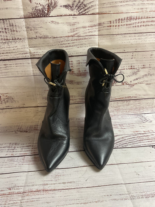 Aquazzura Black Pointed Toe Heel Boots Women 37
